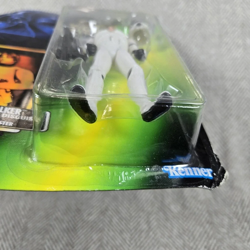 1996 Star Wars POTF Luke Skywalker Stormtrooper Disguise Freeze Frame Green Card